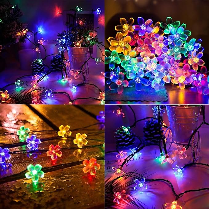 Solar Flower String Lights Outdoor✨✨✨