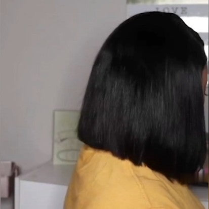 Black Friday | Natural Everyday Bob Basic Cap Lace Front Wig