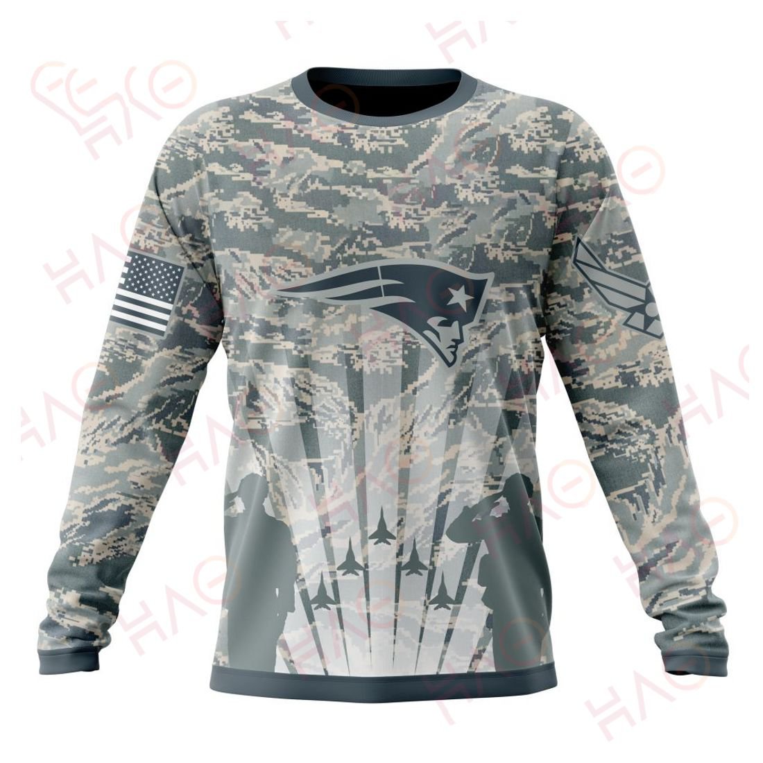 NEW ENGLAND PATRIOTS 3D HOODIE US AIR FORCE