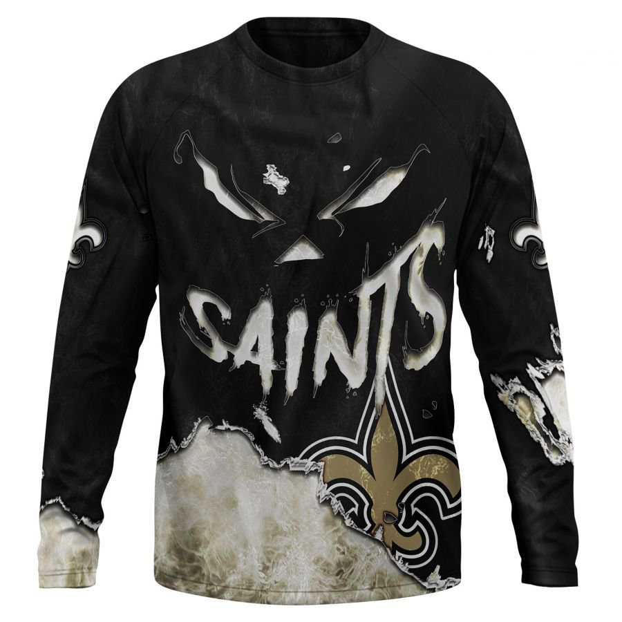 NEW ORLEANS SAINTS 3D HOODIE HALLOWEEN001