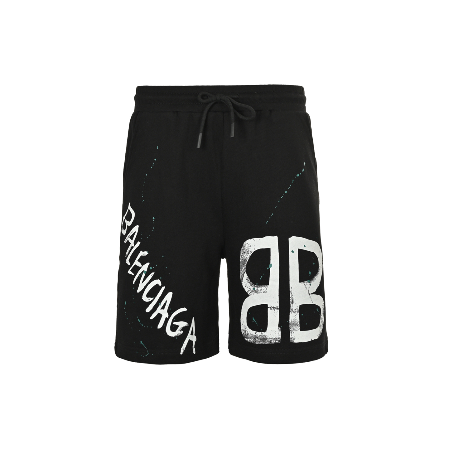 Balenciaga 25ss double B printed shorts