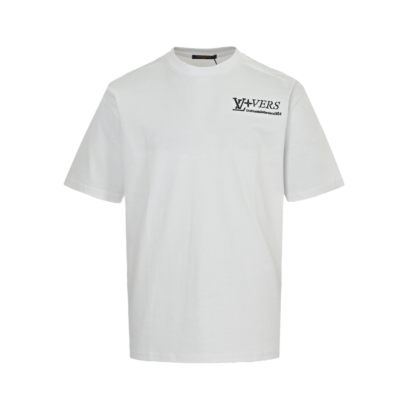 Louis Vuitton 25ss three flower slogan towel embroidered short sleeves