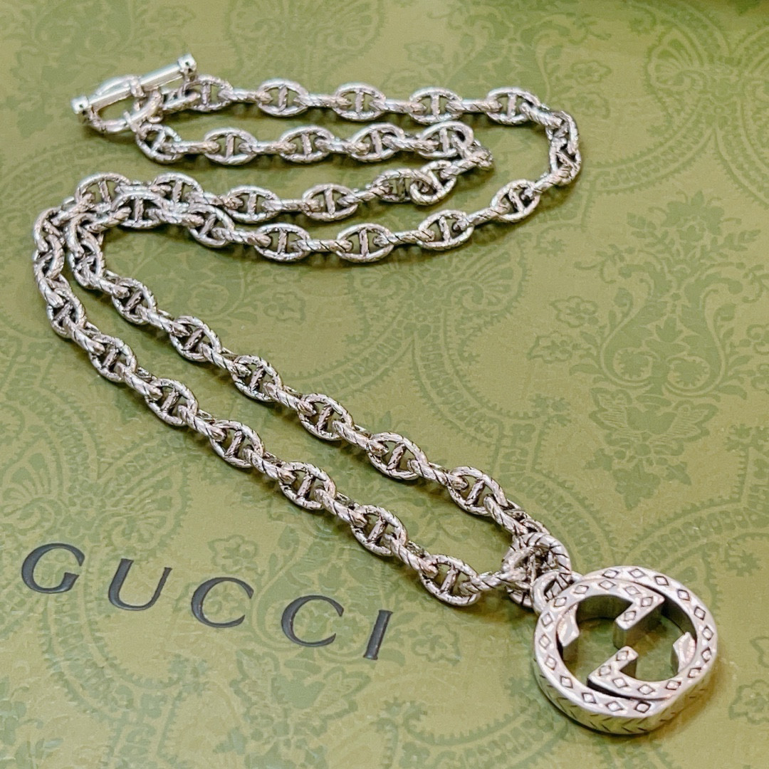 Gucci Anger Forest Series GG Chain Vintage Necklace