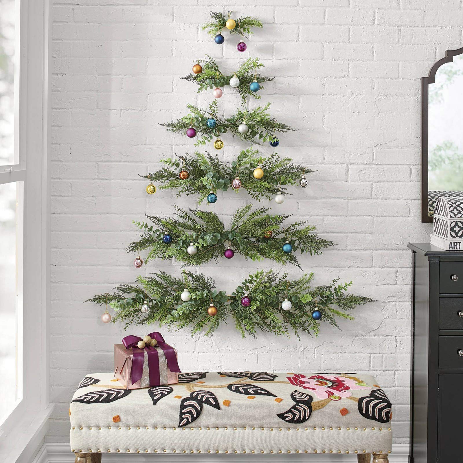 💥ON SALE💥Wall-Hanging Christmas Tree – Cozy Indoor Holiday Décor 🎄✨