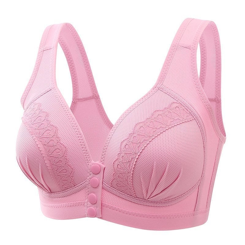 🔥BUY 1 GET 2 FREE(Please add 3 pcs to cart)🔥2023 Front Button Breathable Skin-Friendly Cotton Bra
