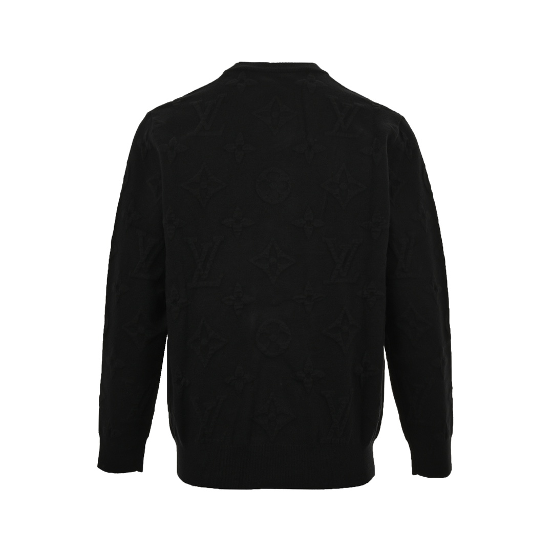 Louis Vuitton 24Fw all-over print jacquard knit sweater