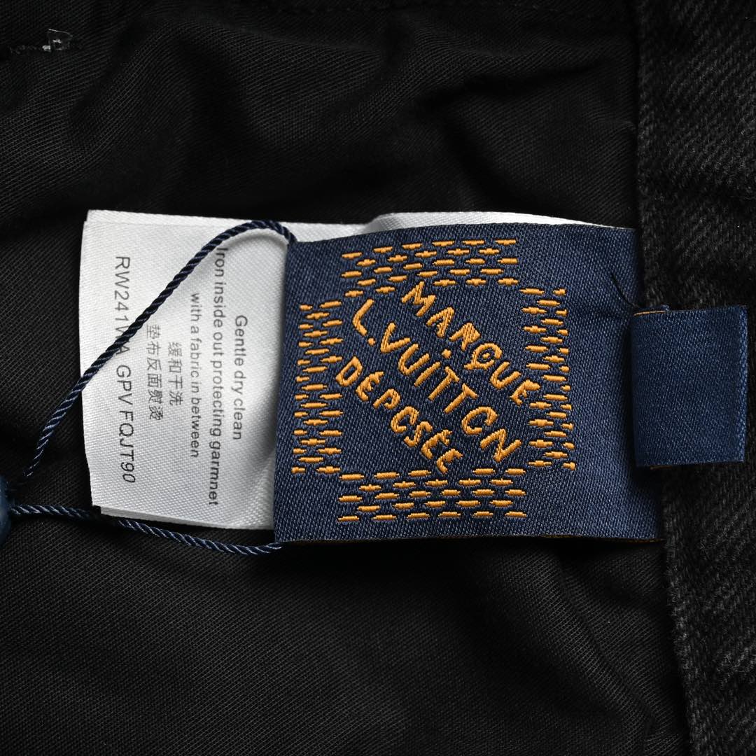 Louis Vuitton 24Fw gradient panel denim trousers