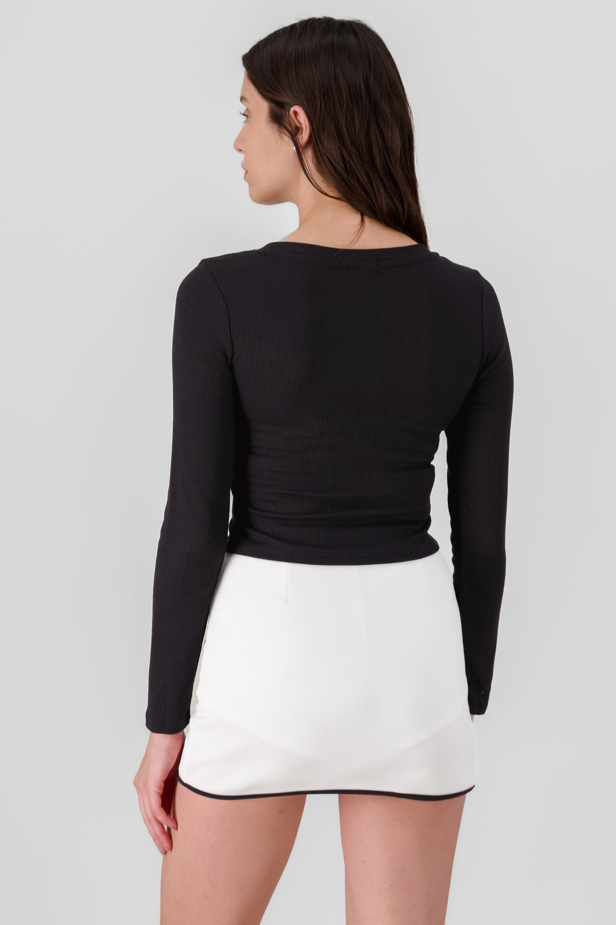 Long Sleeve V Neck Top