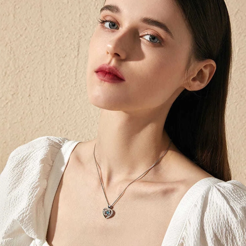 HOT SALE🔥Zirconia Heart Necklace - A necklace that beats with the frequency of the heart