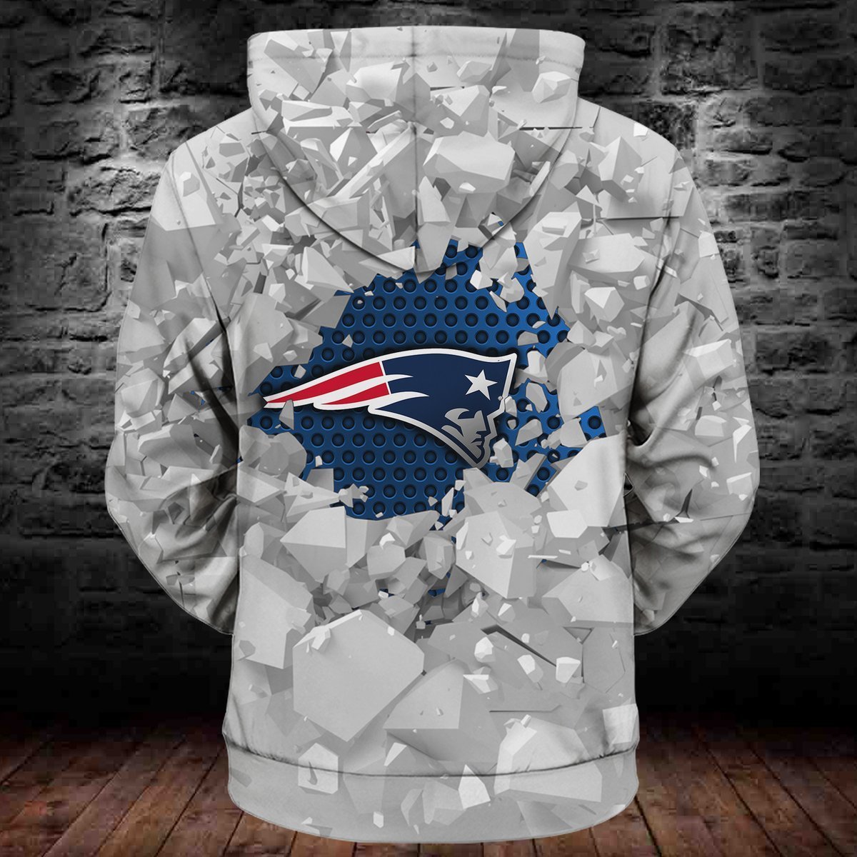 PATRIOTS HOODIE 3D ICE2