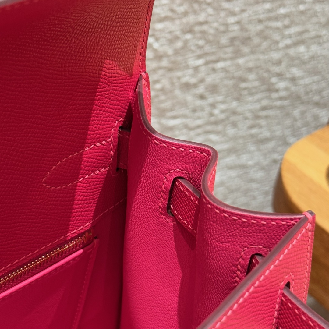 Hermès Kelly i6Rose extreme handbag (handmade to order)