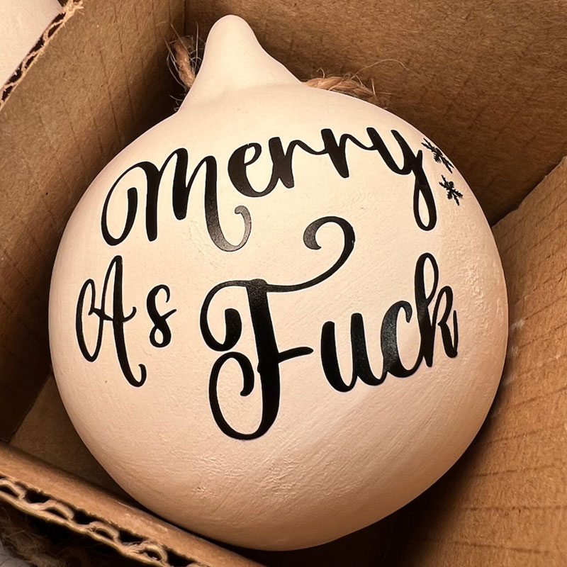 Rude Christmas Ornament