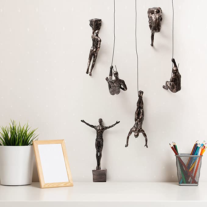 🪂Climbing Man Wall Sculpture🏃‍♀️🏃‍♀️