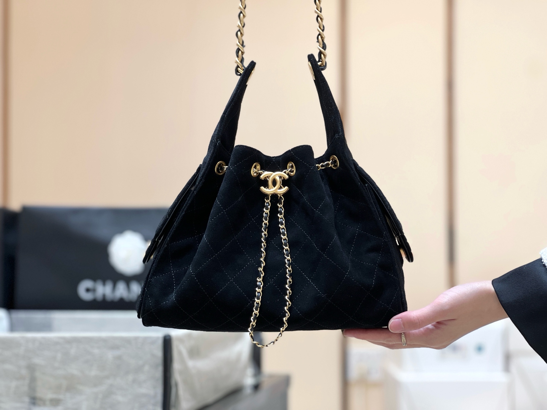 Chanel 25C Early Spring Series Hobo Underarm Bag AS5293
