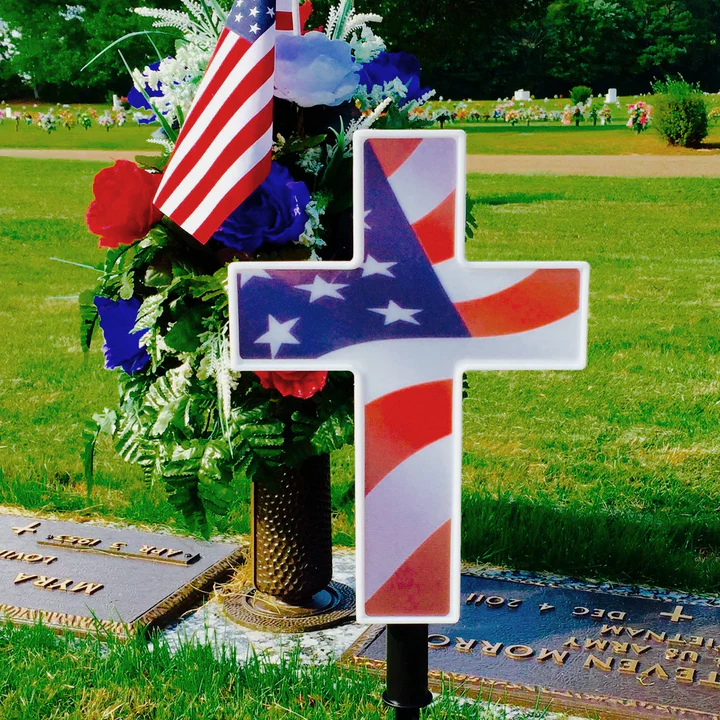 🔥Last Day 49% OFF🔥American Flag Eternal Light Cross