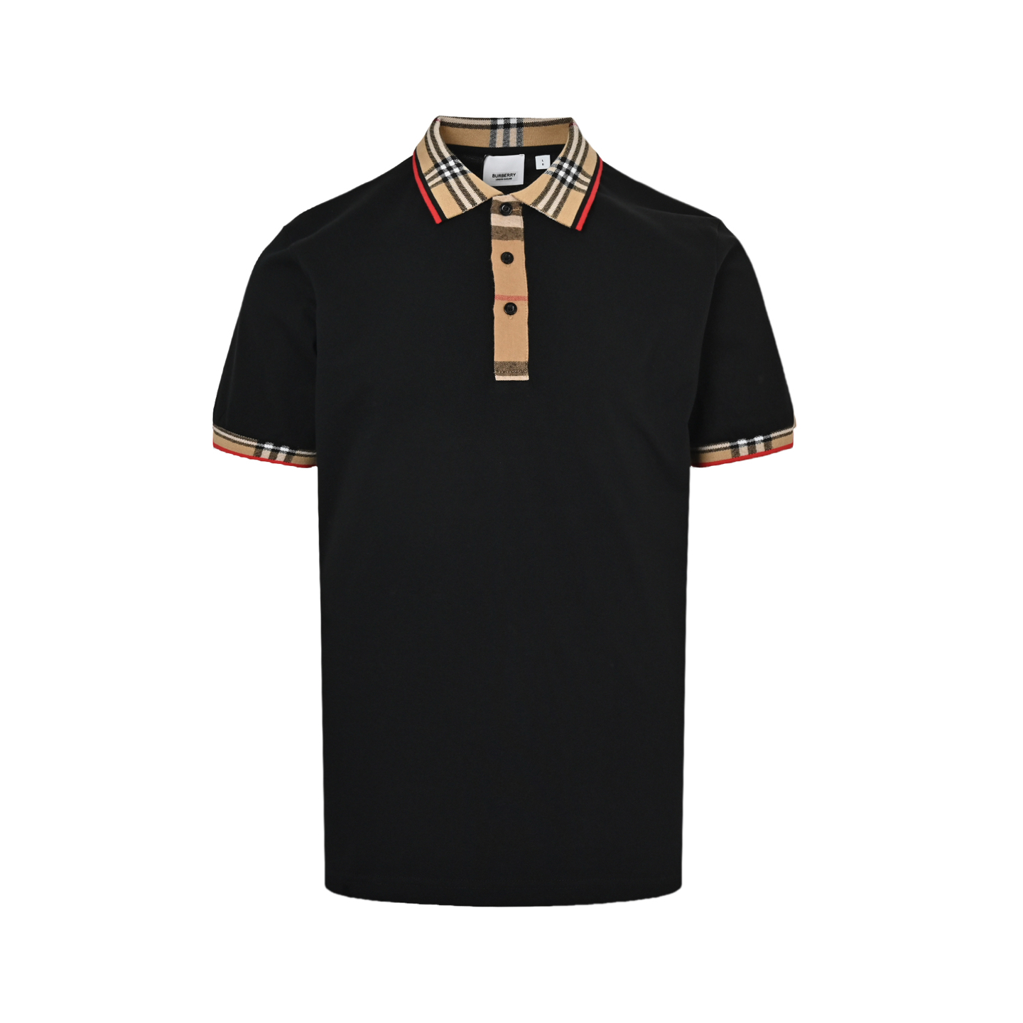 Burberry Check Collar Polo Short Sleeve