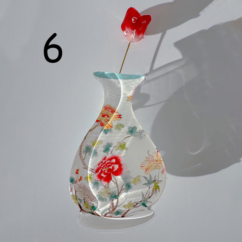 Flower Vase Fridge Magnets