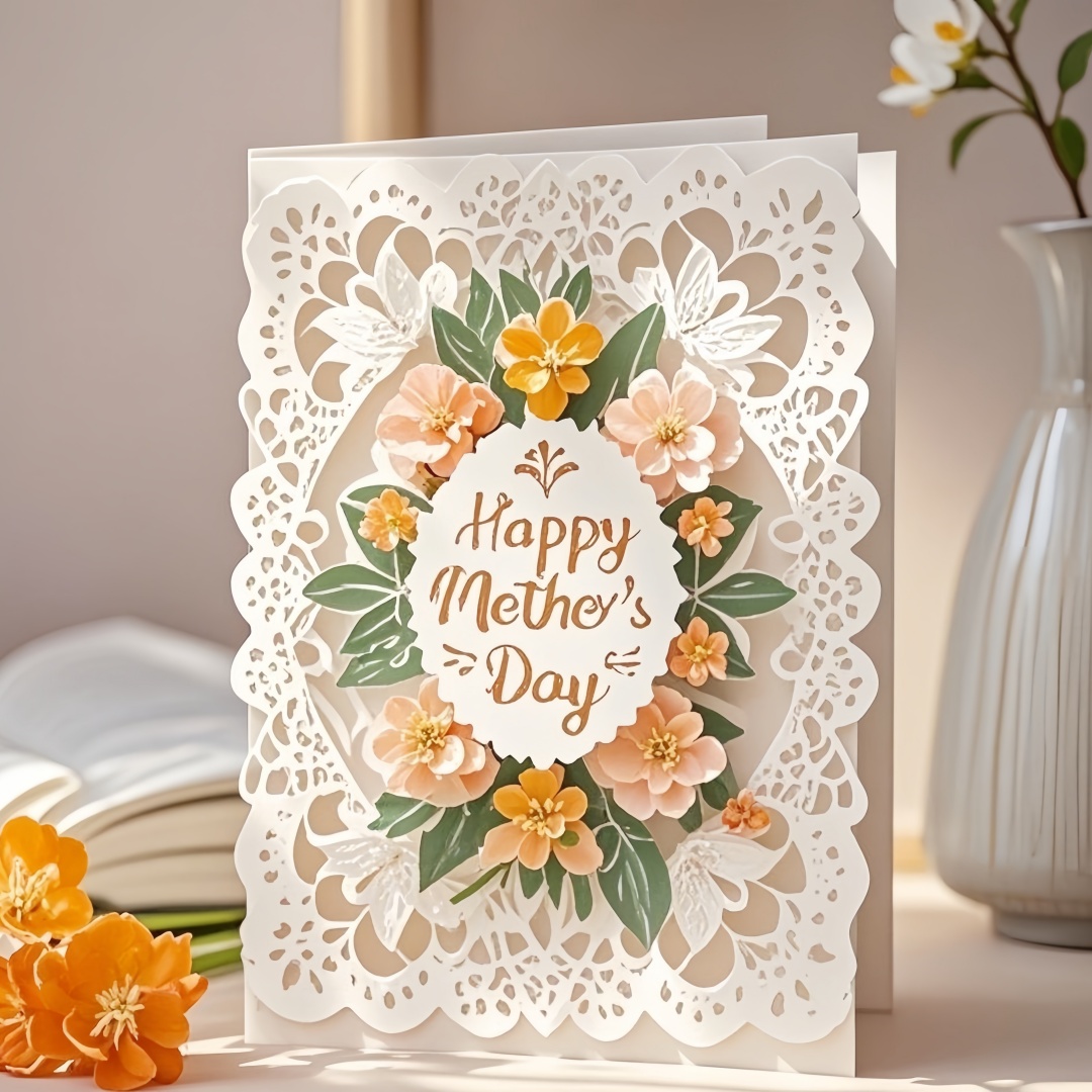Exquisitely Hand - crafted Mother's Day Greeting Card: Convey Sincere Love