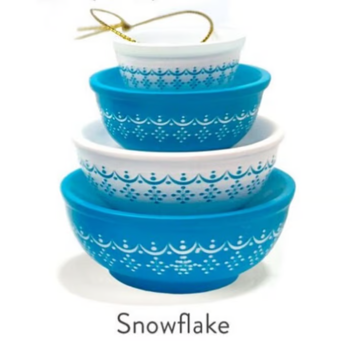 🎅Christmas Hot Sale 70% OFF🔥Miniature Pyrex Bowl Stack Ornament