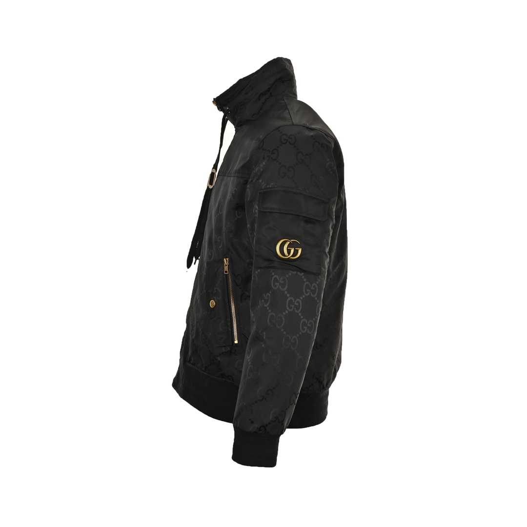 Gucci 24Fw all-over logo quilted jacket