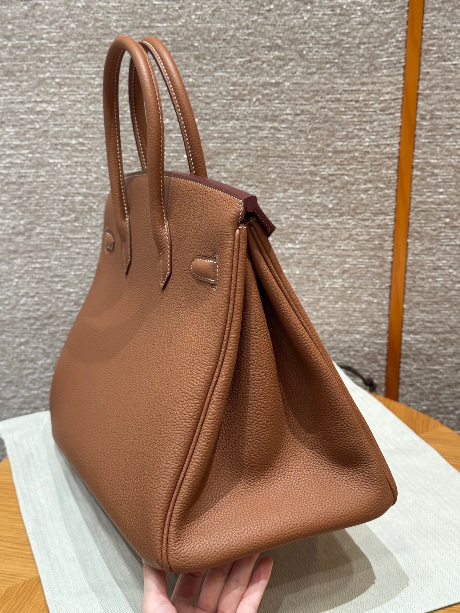 Hermes Birkin 37gold handbag (handmade to order)