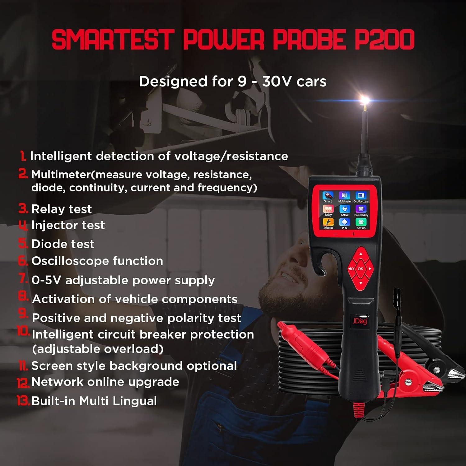 TopDiag Power Circuit Probe Kit Automotive Circuit Tester