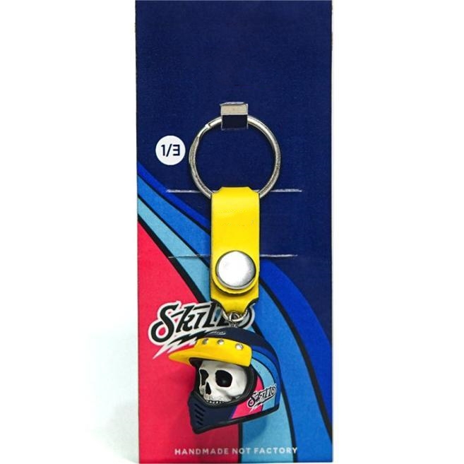👍2024 New Arrival- 50% OFF💥Handcrafted Colorful Skull Helmet Keychain