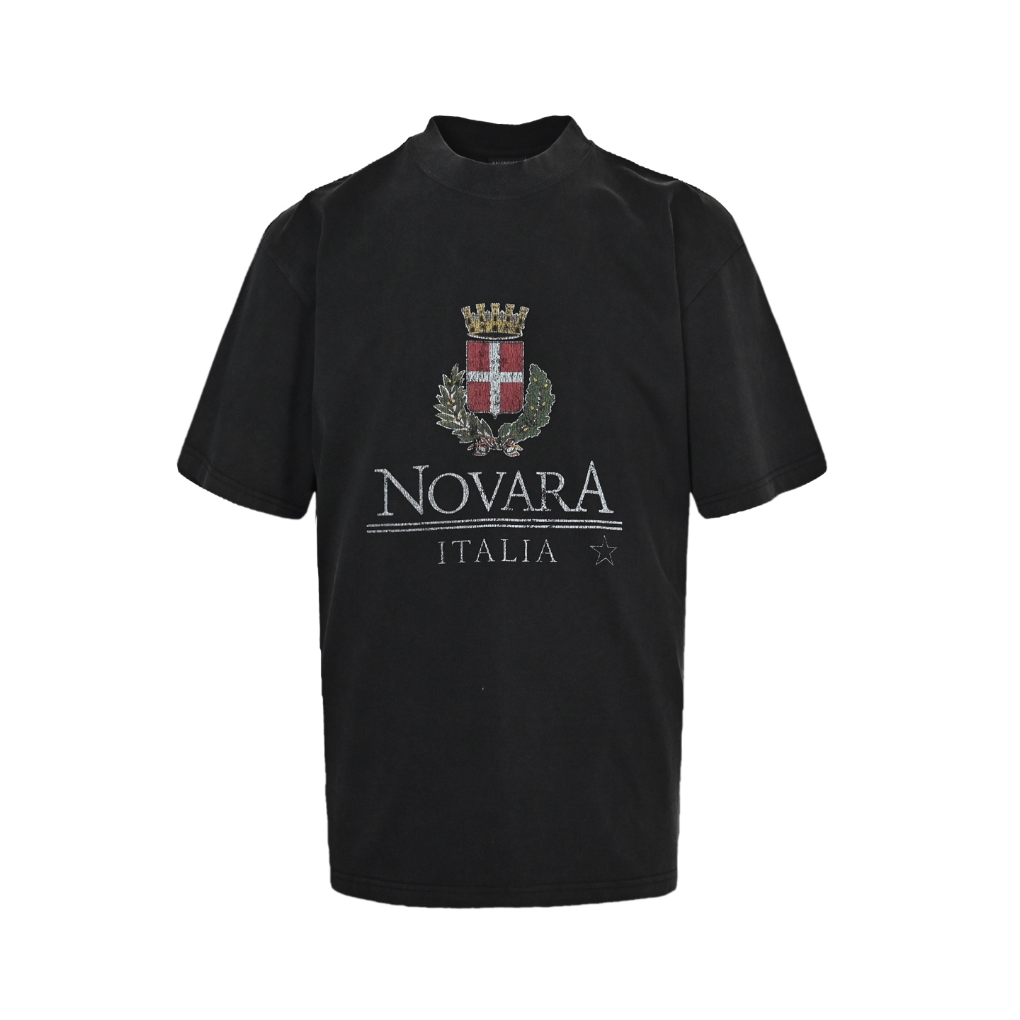 Balenciaga wheat ear crown logo color printing short sleeve