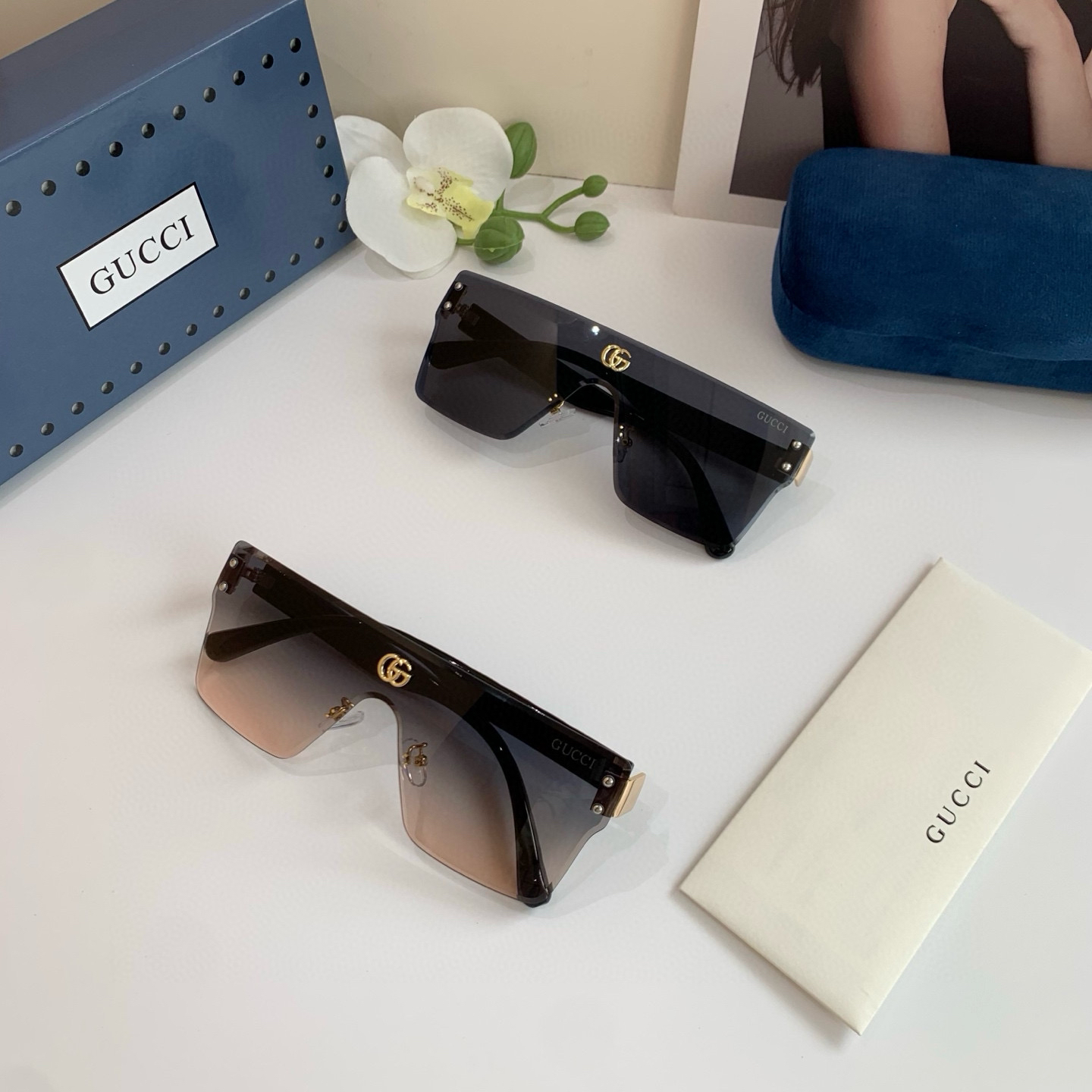 Gucci rimless sunglasses