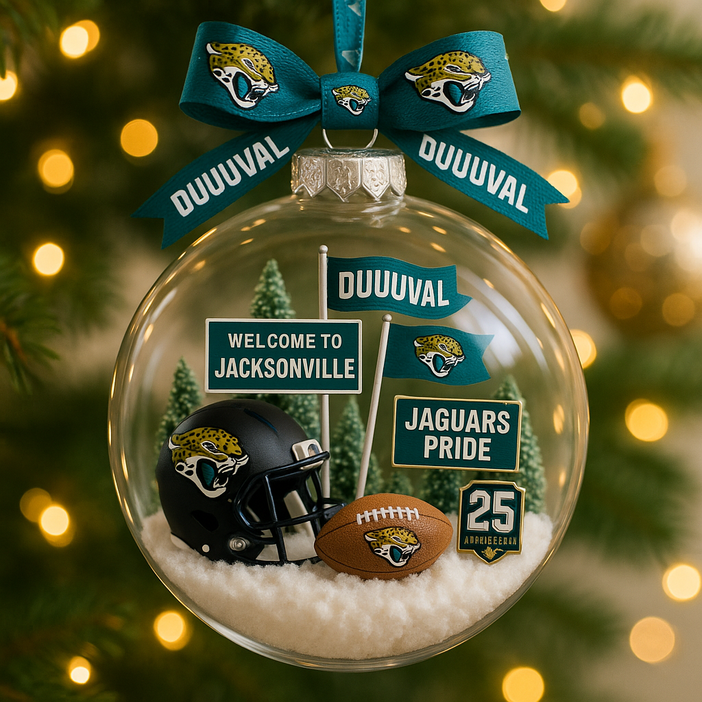 Jacksonville Jaguars Commemorative Christmas Ornament