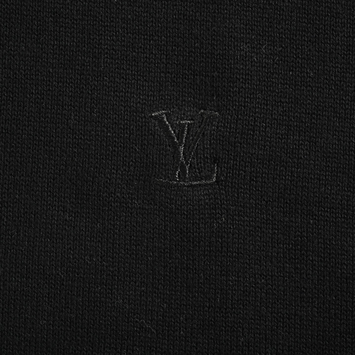Louis Vuitton 25ss all-over small logo embroidered knitted short-sleeved shirt