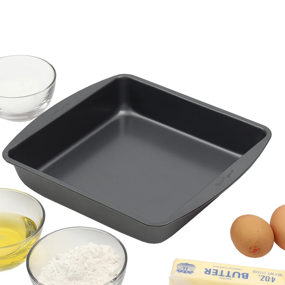 Baker..s Secret Essentials 9-inch Non-Stick Steel Square Pan