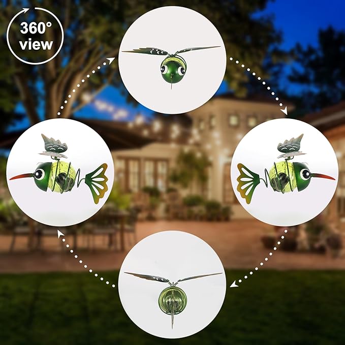 🎉🎉Garden courtyard decoration simulation insect chandelier🐦🐞🦋🦩🐝