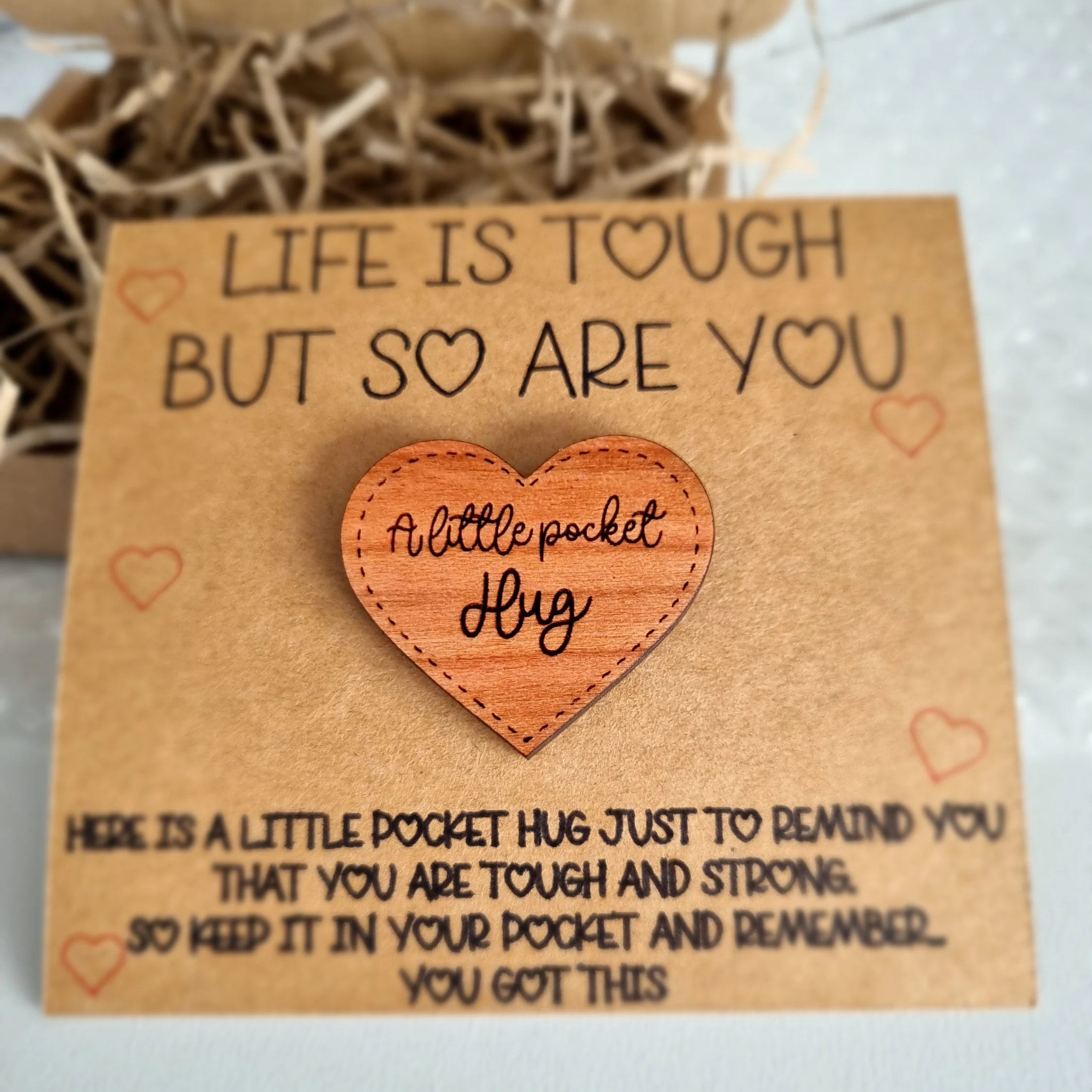 Personalised Pocket Hug - Little Pocket Hug | Gift for Friends | Tough Times Gift