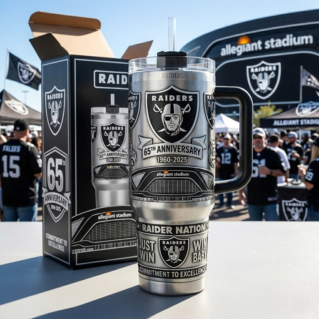 Las Vegas Raiders 65th Anniversary Limited Edition Tumbler