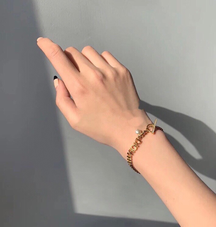 Dior font diamond bracelet