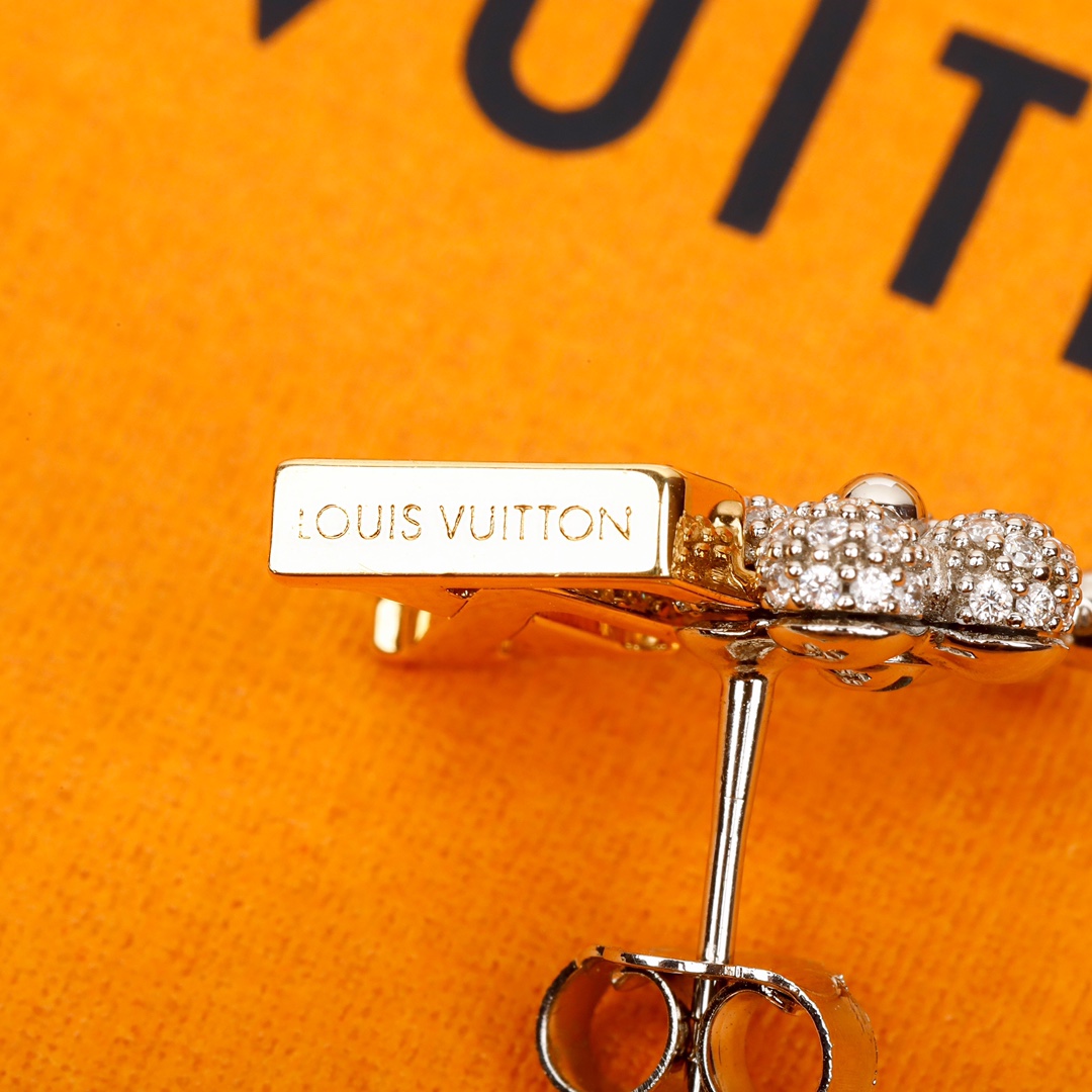 Louis Vuitton Mascot Diamond Earrings