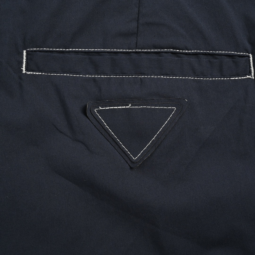 Prada 23ss topstitched trousers