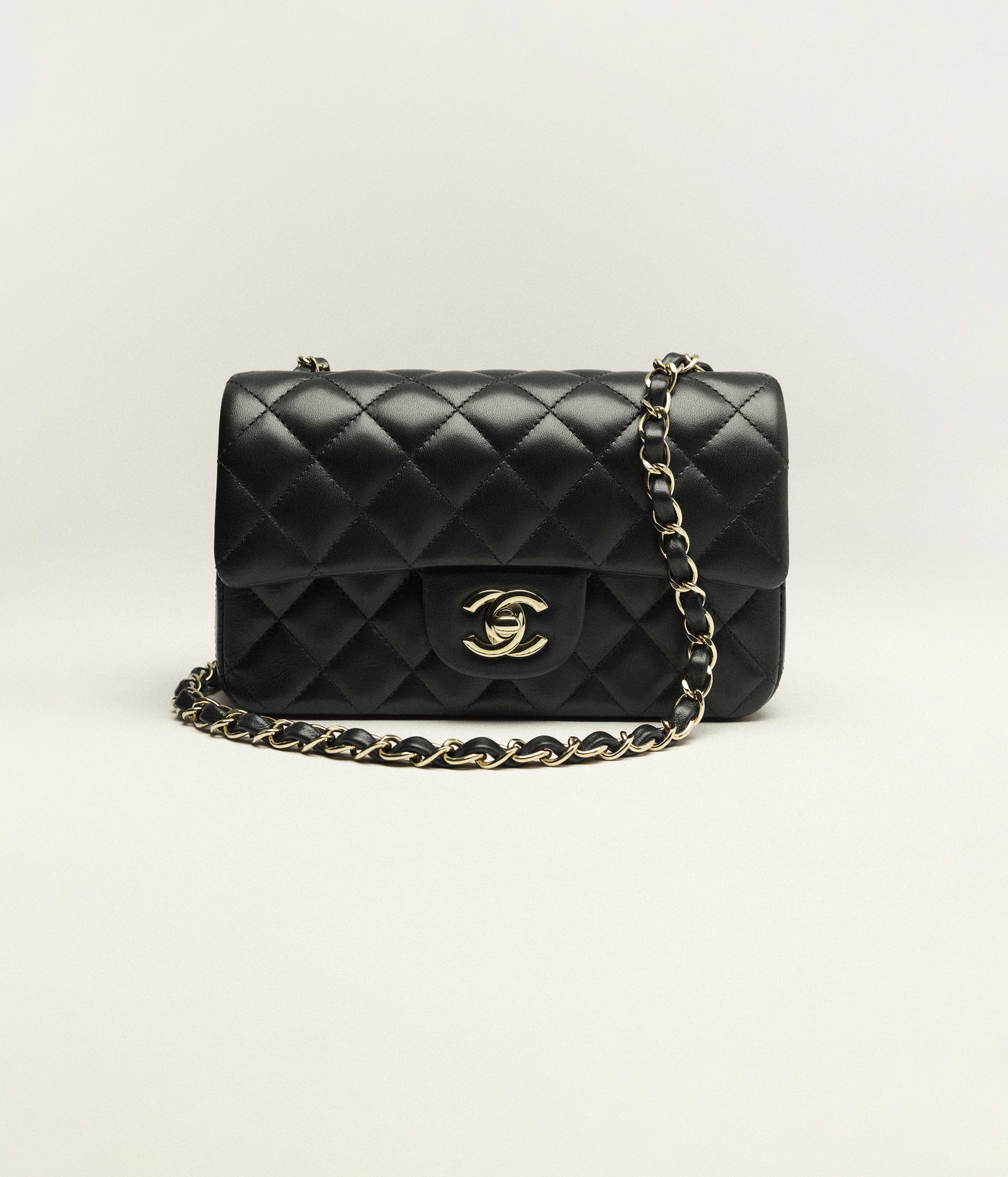 Chanel Mini Classic Bag Lambskin & Gold-Tone Metal Black A69900-Y04059-94305