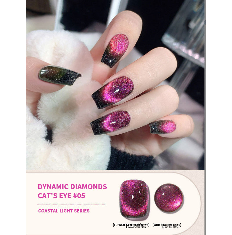 🎅2024 Christmas Promos🔥Cat Eye Nail Polish Glitter Design Coastal Light Series