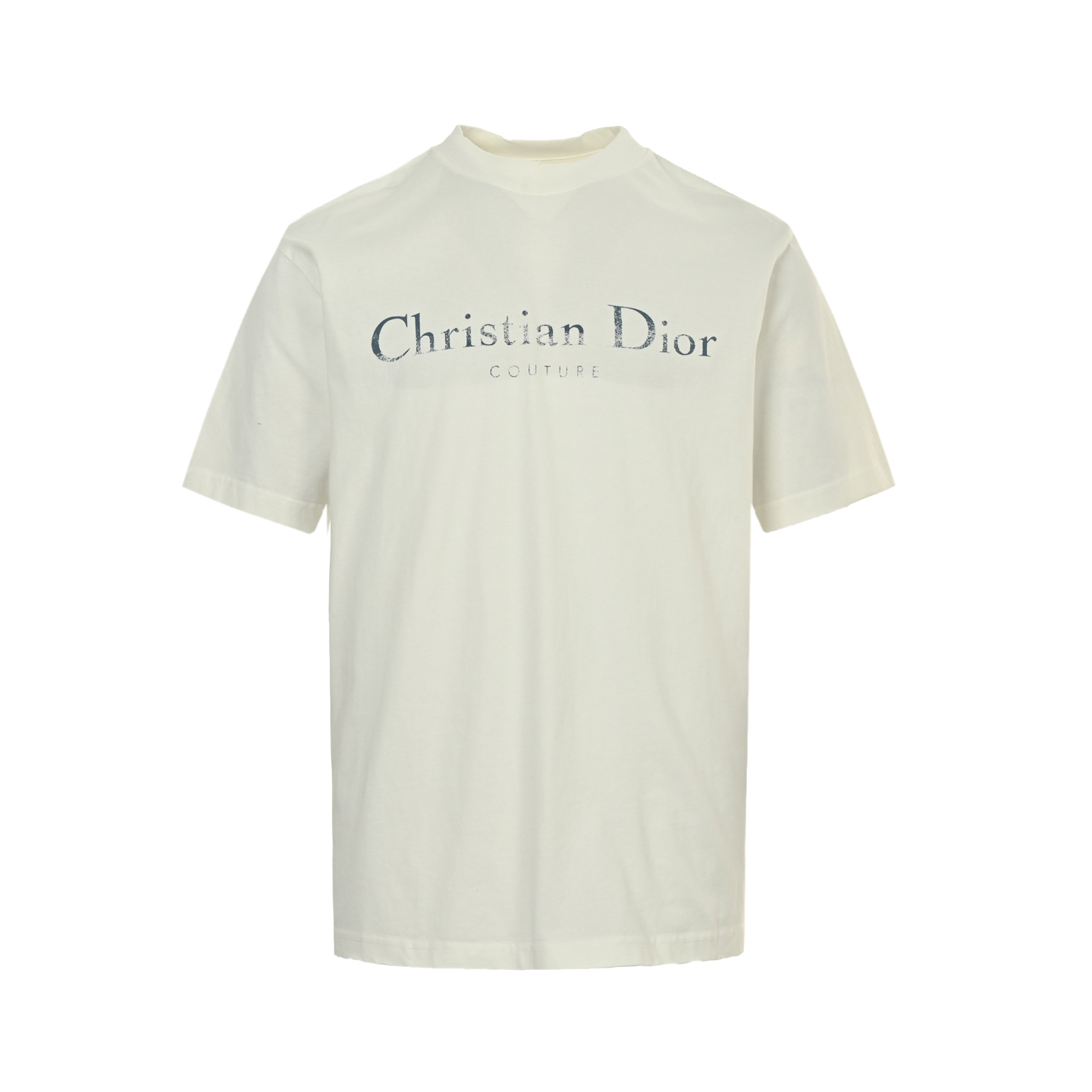 Dior 25ss chest mottled CD letter print hole short sleeve