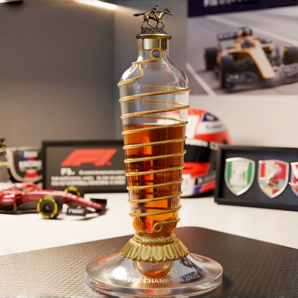 F1 Drivers' Championship Trophy Whiskey Bottle