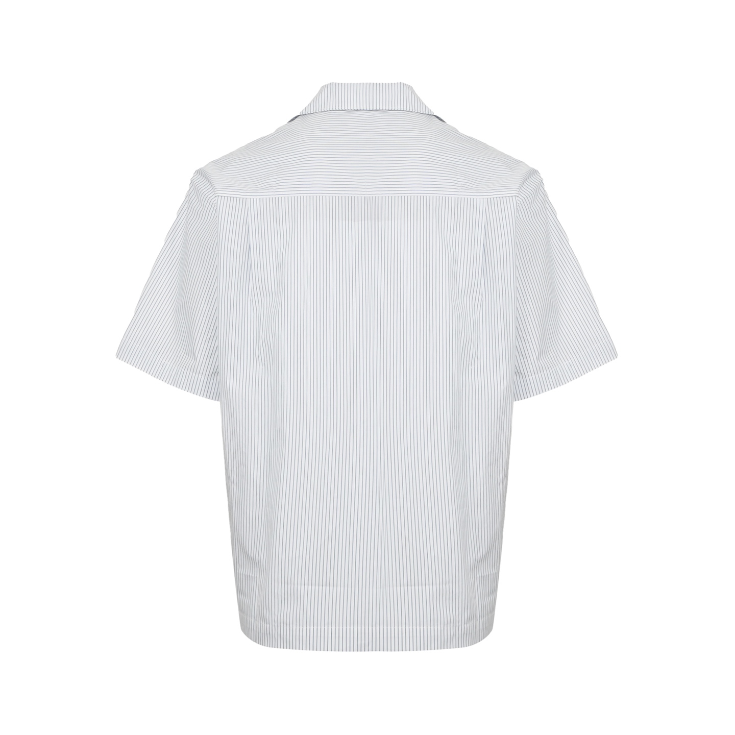 Gucci 25ss laser logo vertical stripe short sleeve shirt
