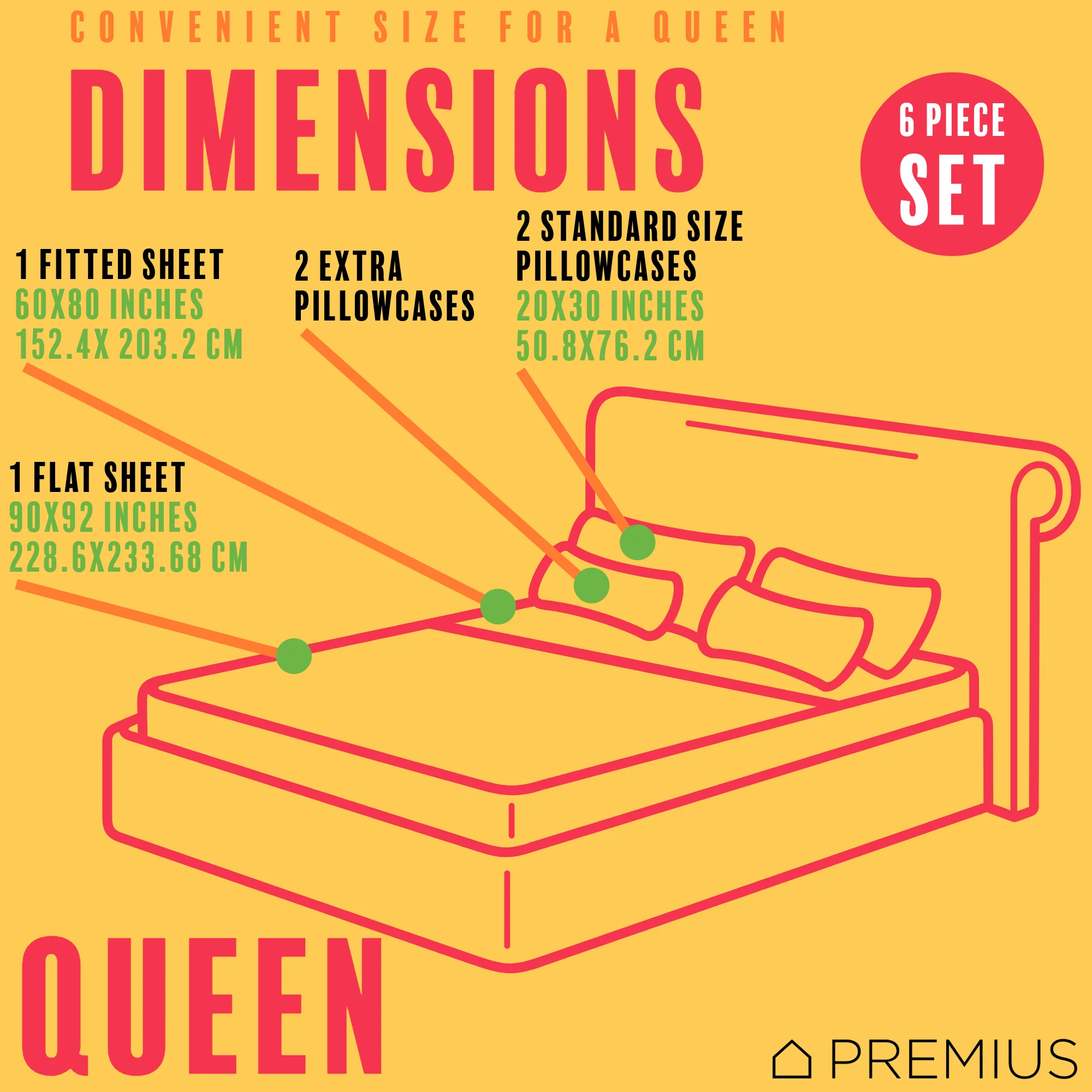 PREMIUS Leo Soft Wrinkle-Free Microfiber Sheet Set, Navy-Gold