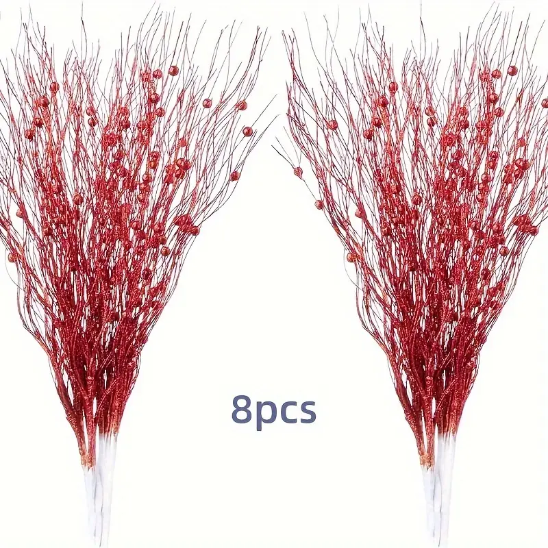 🎄Early Christmas Sale 49% OFF🔥Glitter DIY Artificial Berry Tree Branch Decoration