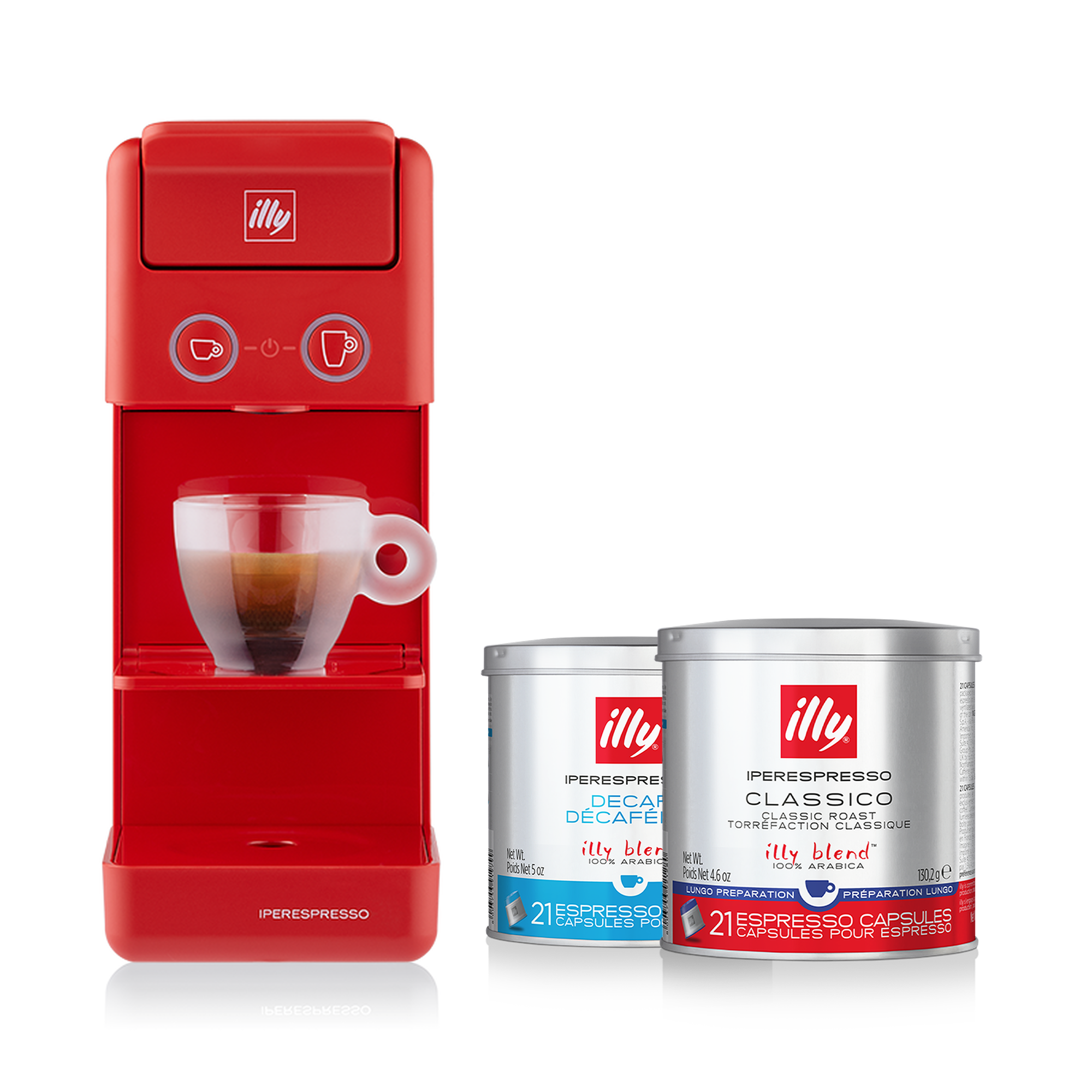 illy Y3.3 - 特濃膠囊咖啡機 - 熱情火紅