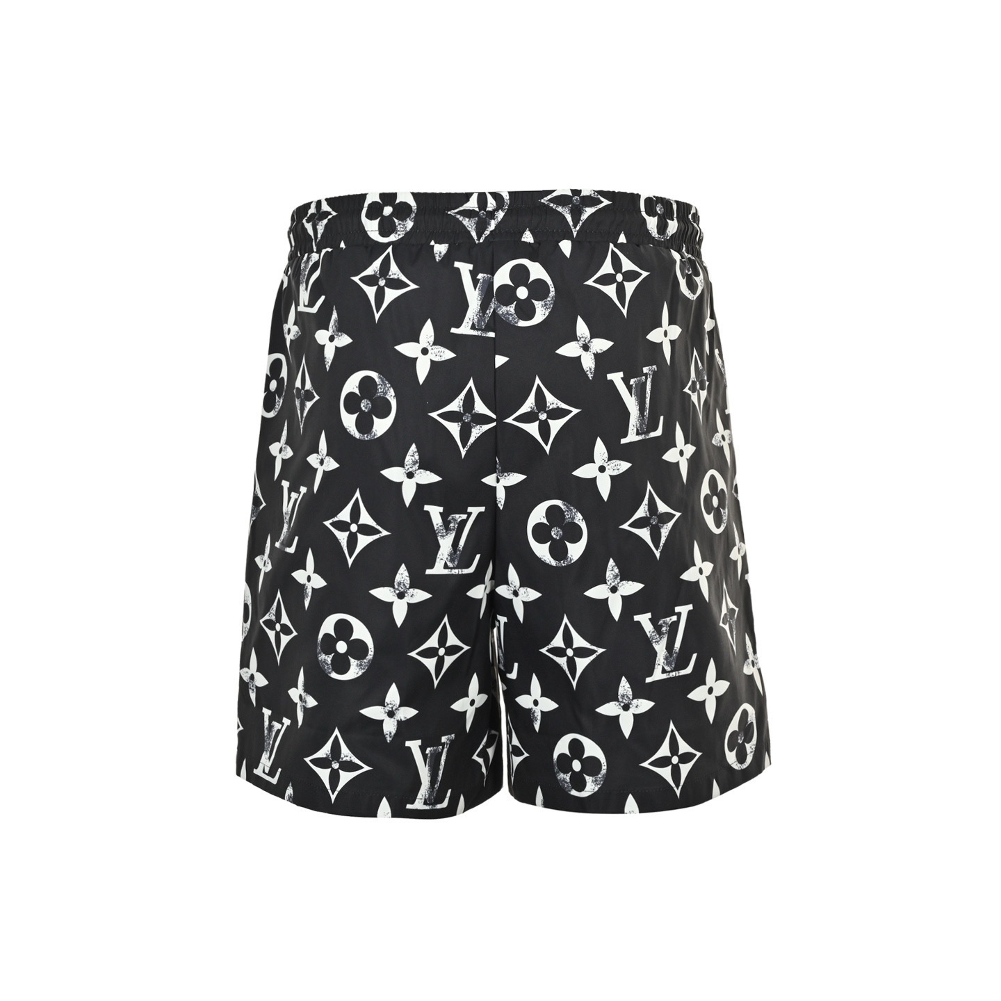 Louis Vuitton 25ss distressed monogram full Indonesian dragon shorts