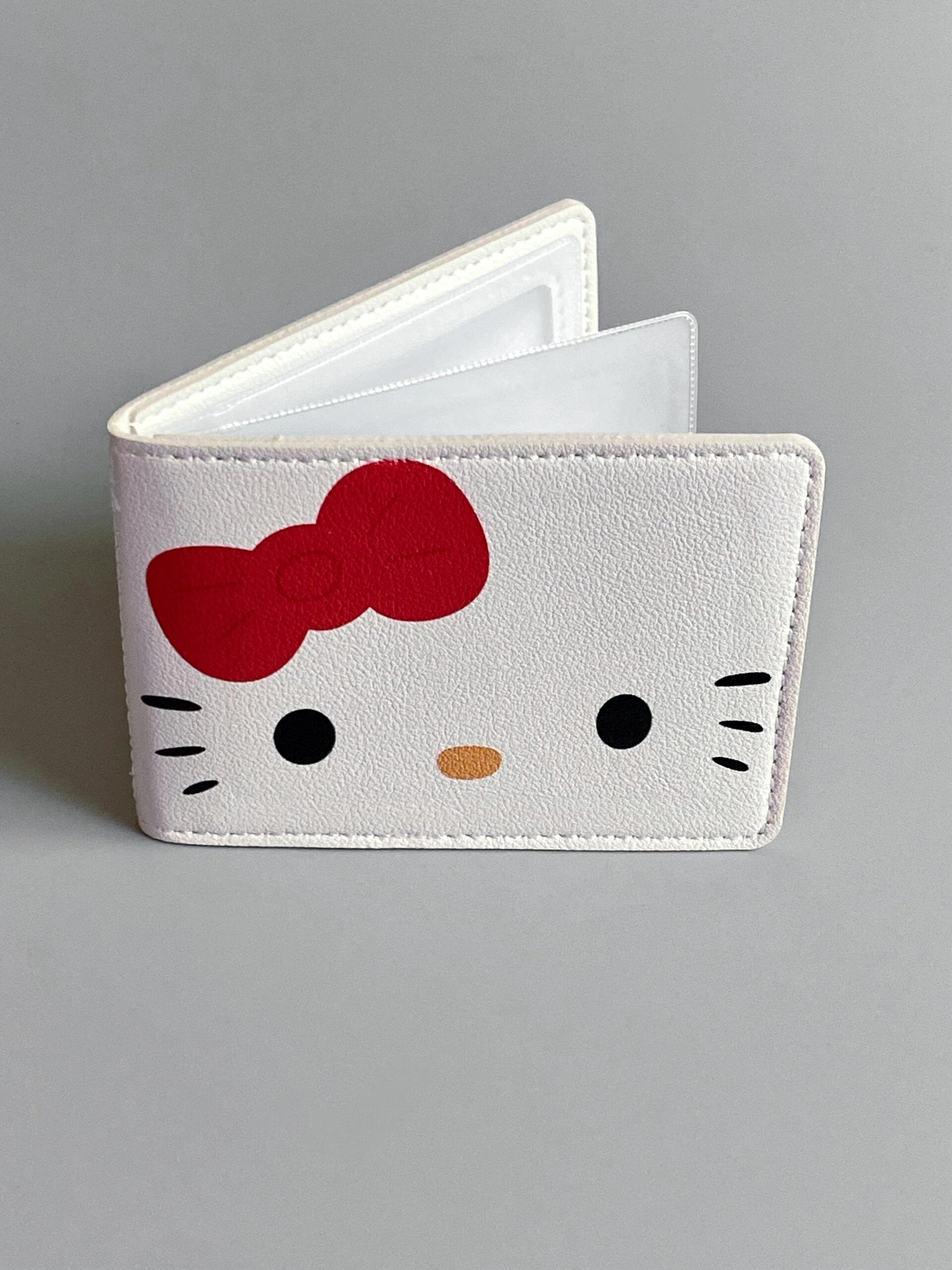 Hellokitty Business Card Organizer Card Holder Book Case PU Leather Organization Binder Name ID Card Holder Women