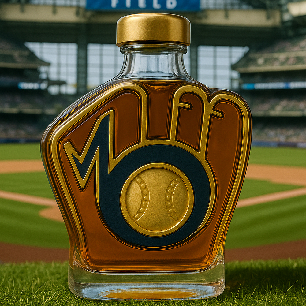 Milwaukee Brewers Whiskey Bottle