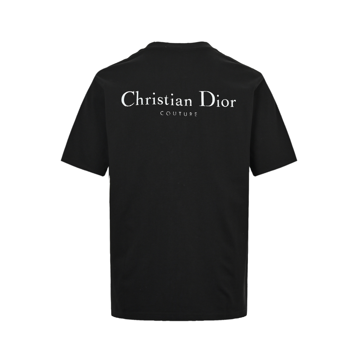 Dior 25ss mottled letter washed distressed print short sleeves